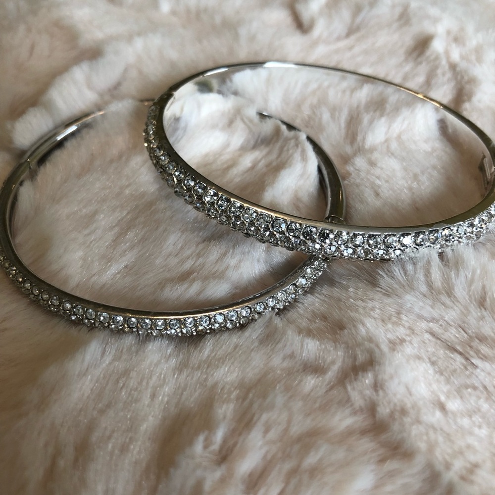 Silver & Cubic Zirconia Bangles